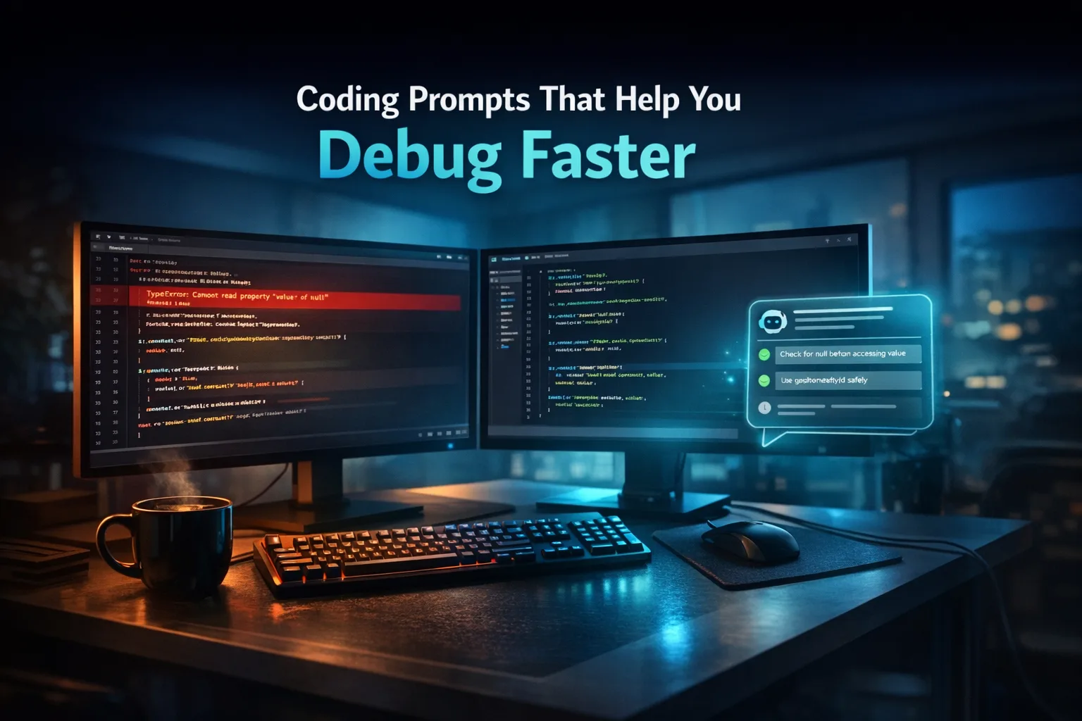 Coding Prompts That Help You Debug Faster: Best AI Debugging Prompts for Developers